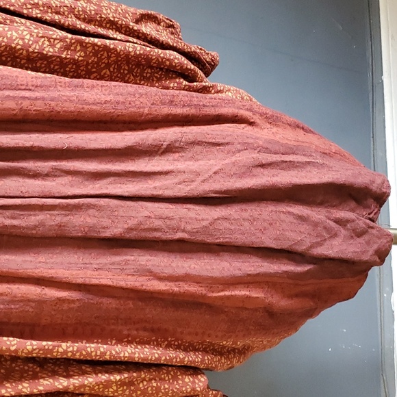 Free people brown woman's batwing button up shirt size M - Picture 5 of 7